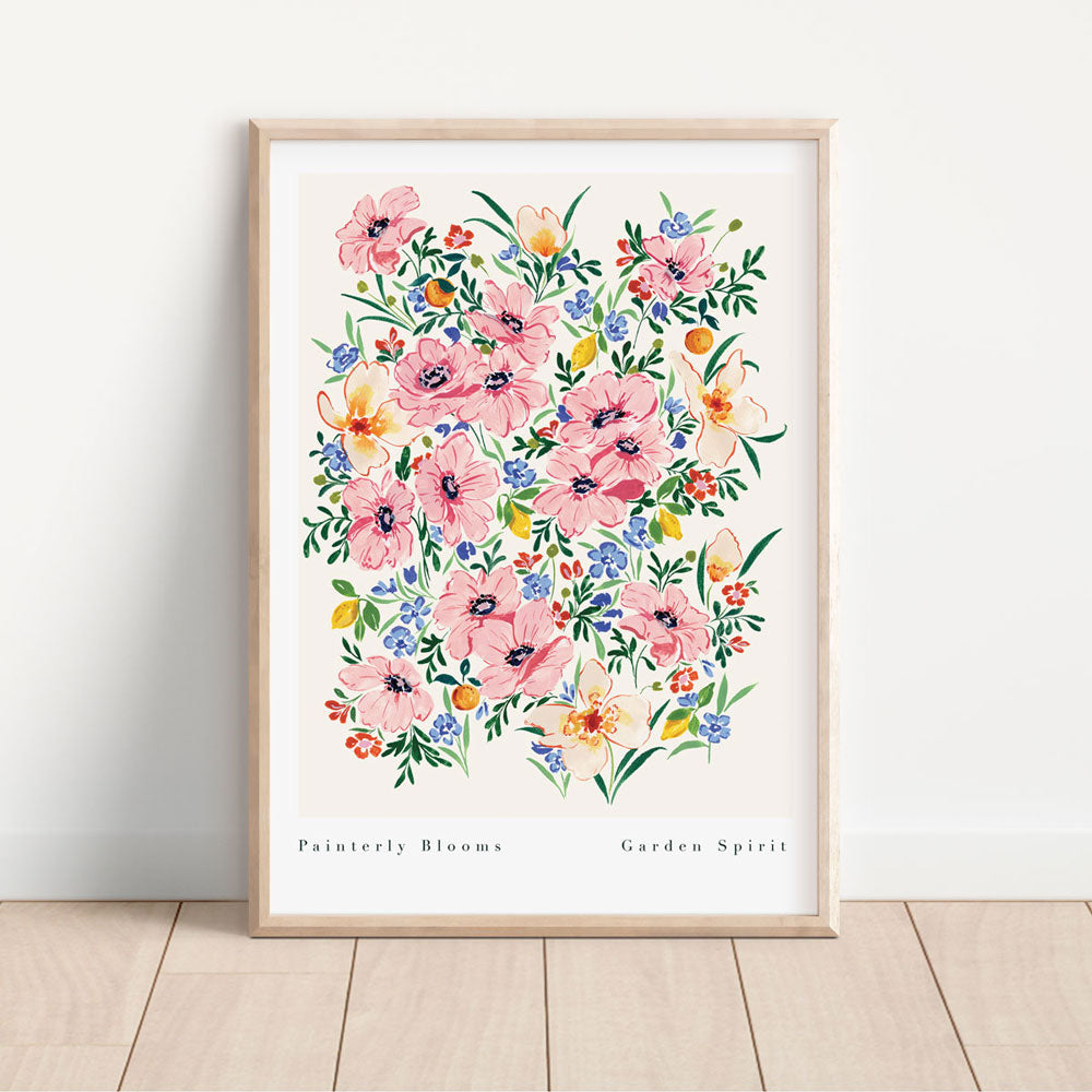 Painterly Blooms Art Print