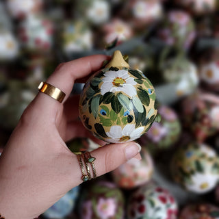 Hand Painted Ceramic Bauble - Design 4