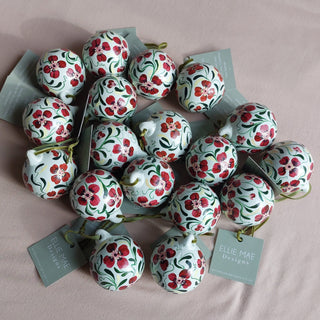 Hand Painted Ceramic Bauble - Design 2