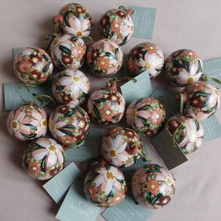 Hand Painted Ceramic Bauble - Design 3