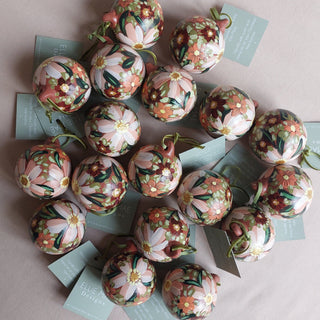 Hand Painted Ceramic Bauble - Design 3