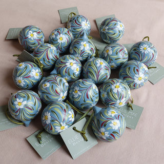 Hand Painted Ceramic Bauble - Design 6