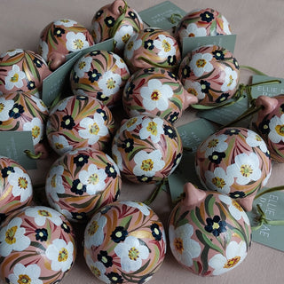 Hand Painted Ceramic Bauble - Design 8