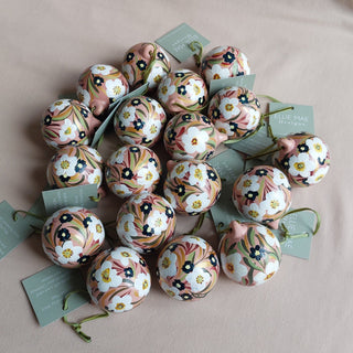 Hand Painted Ceramic Bauble - Design 8