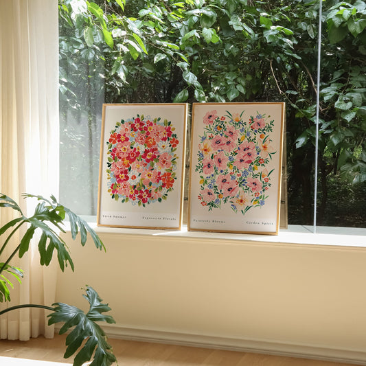 Painterly Blooms Art Print