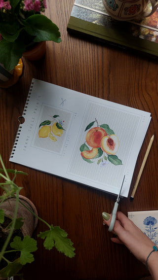 Cut out prints within calendar 