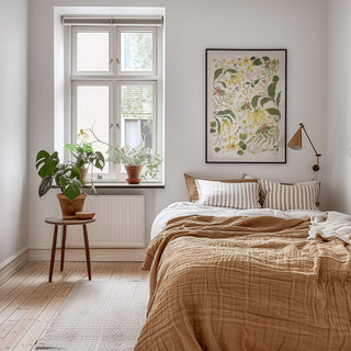 botanical whisper styled in earthy bedroom