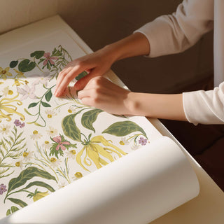 botanical whisper print rolled
