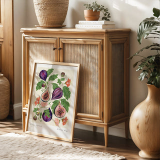 fig print in a4 a3 a2 styled by rattan furniture