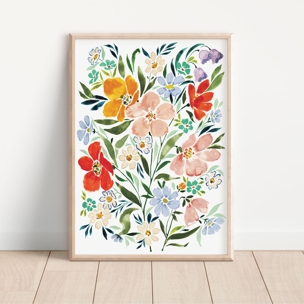 Joyful Florals Art Print