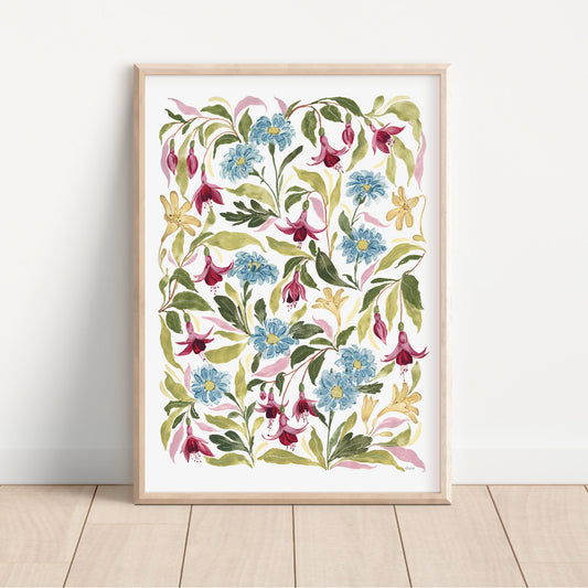 Trailing Fuchsia Art Print