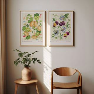 kiwi fruit print styled with our passion fruit print 