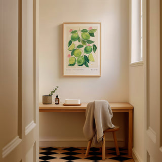 key lime fruit print style in bathroom for that touch of sweetness