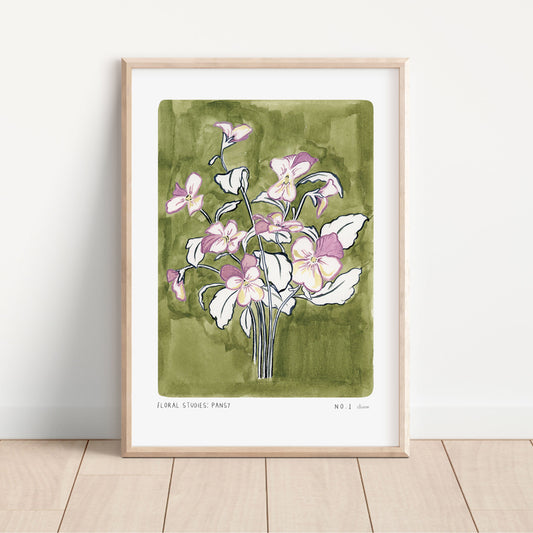 Pansy Art Print