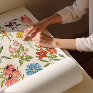 summer day art print rolled up