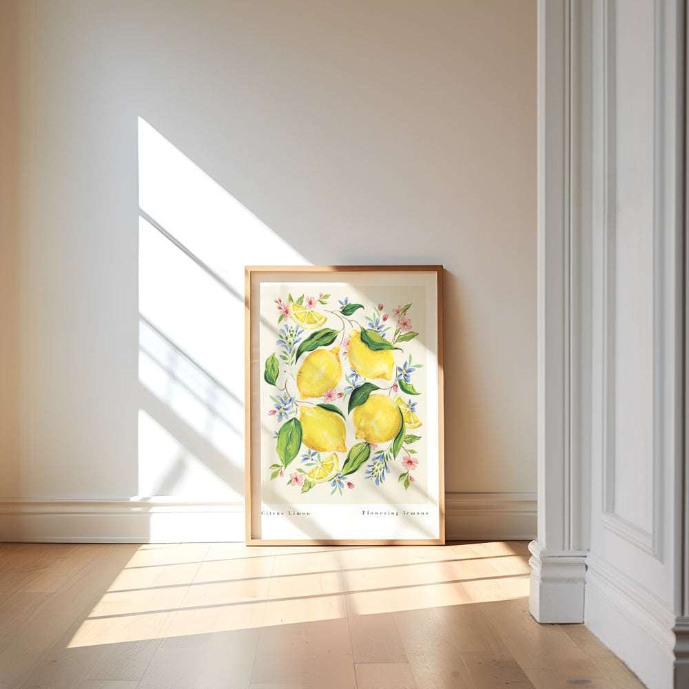 lemon wall art for kitchen, bathroom, living room