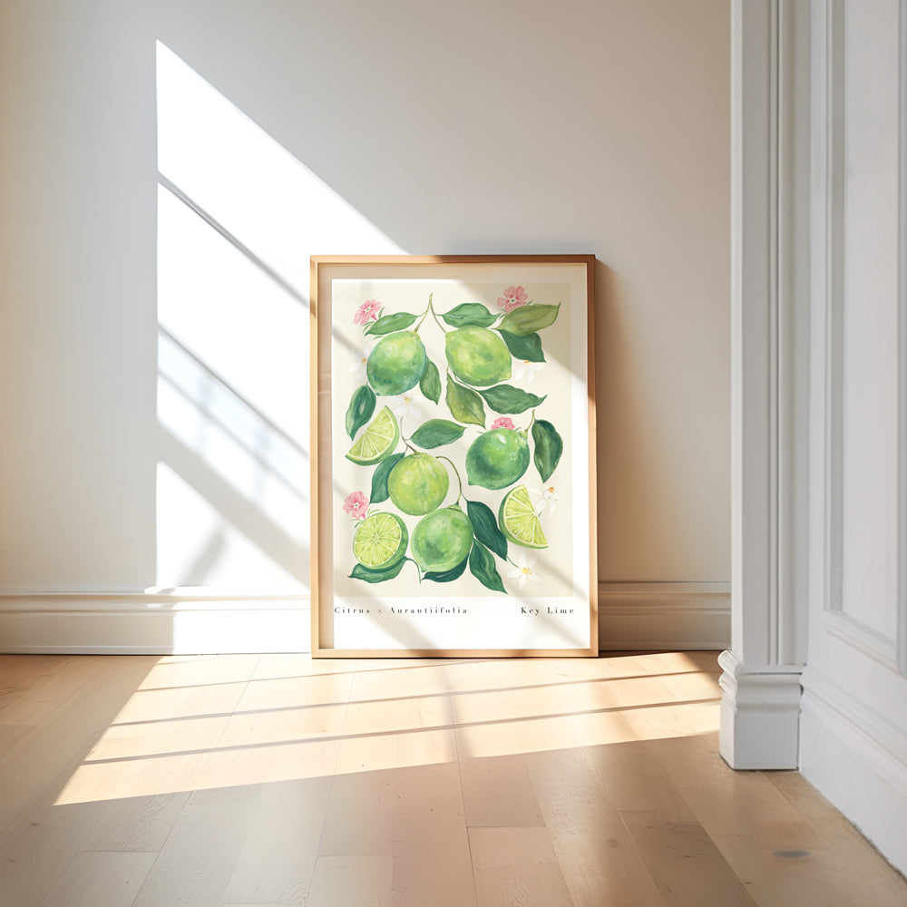 lime print framed 