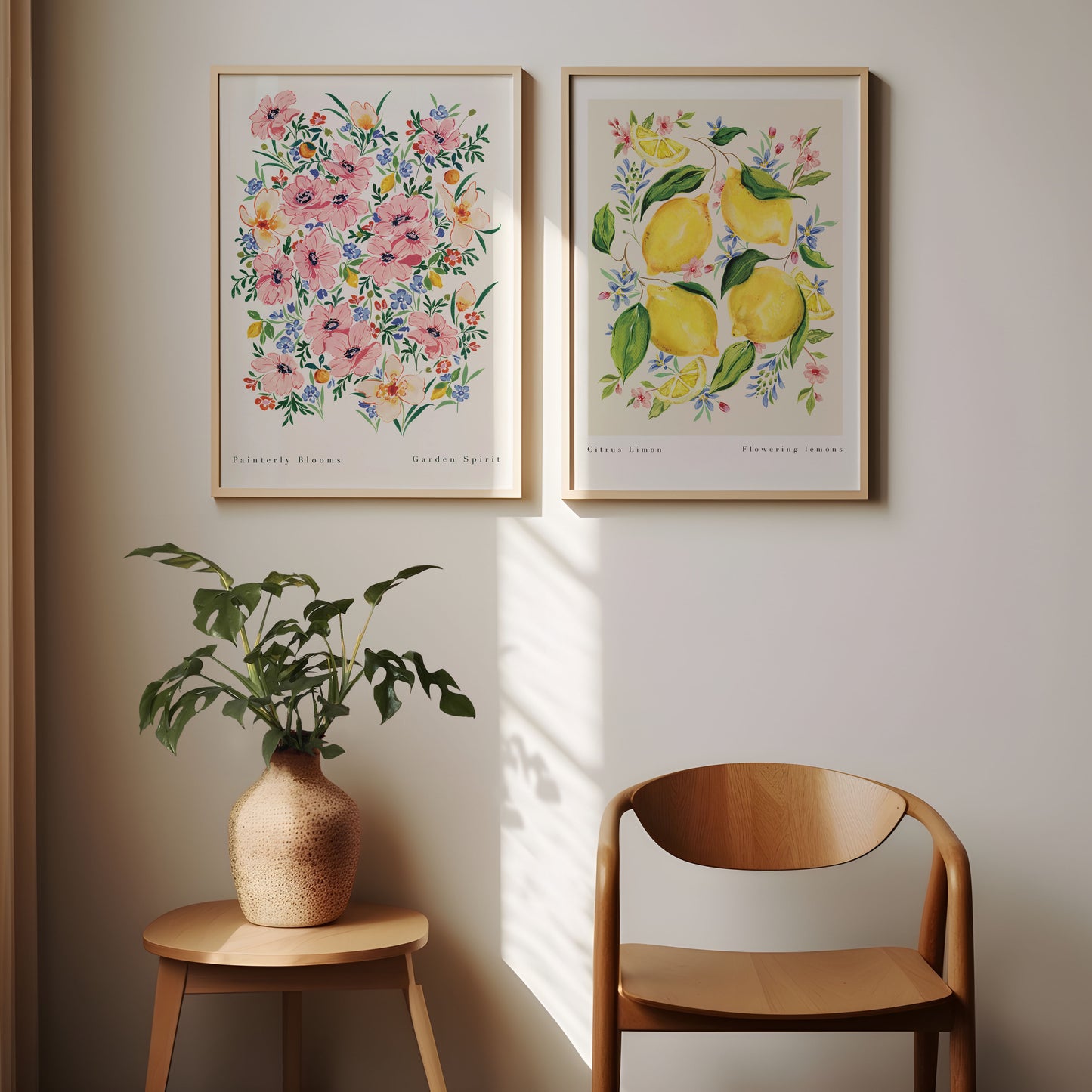 Painterly Blooms Art Print