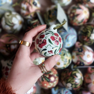 Hand Painted Ceramic Bauble - Design 2