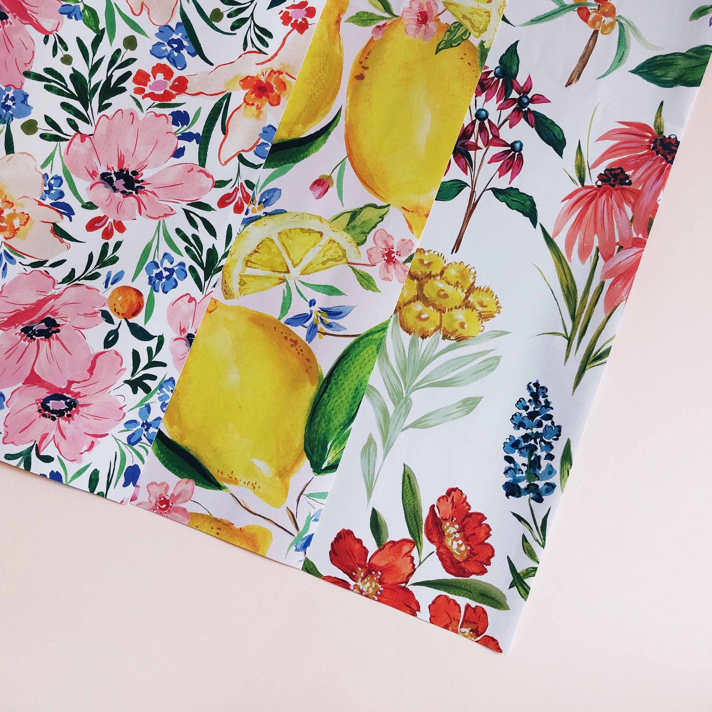 Citrus Limon Wrapping Paper Sheet