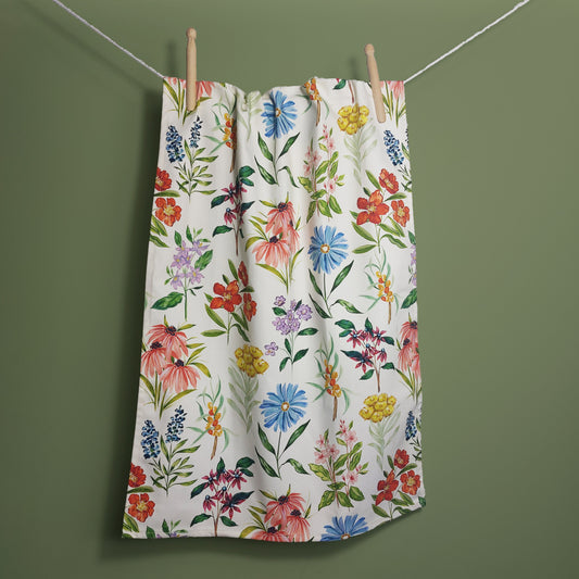 colourful floral tea towel for kitchen cooking and baking