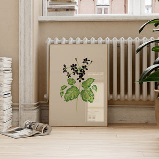 floral wildflower simple art print originally hand painted design