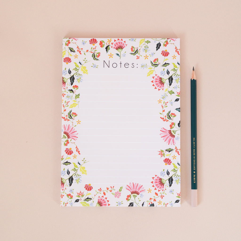 Boho Flora Notepad Ellie Mae Designs – elliemaedesigns.co.uk