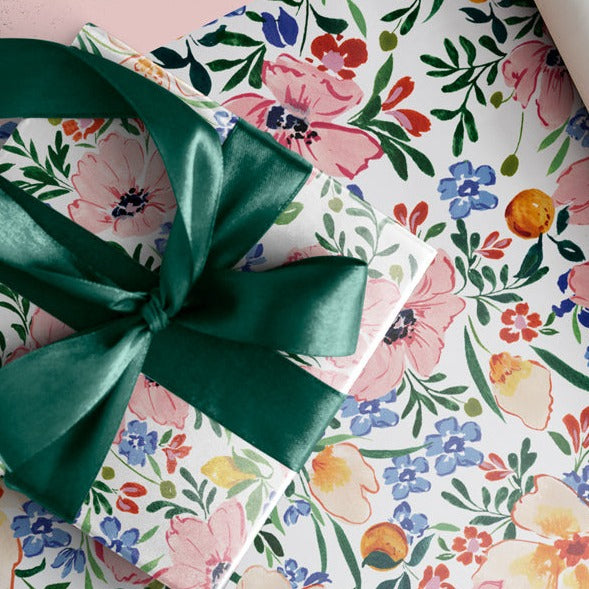 floral pattern wrapping paper for her 