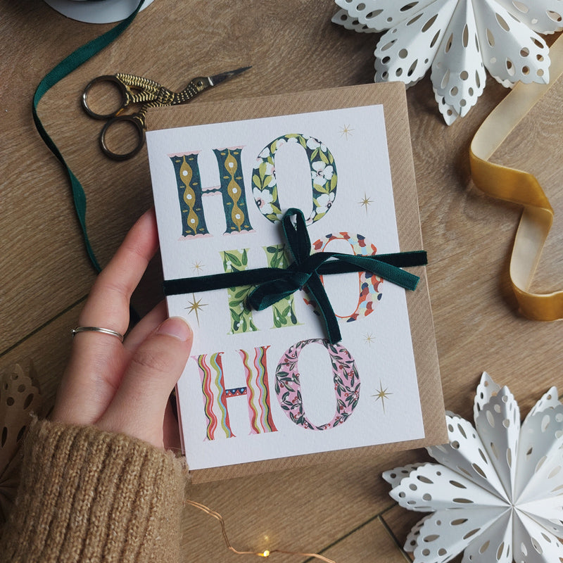 Ho Ho Ho Greeting Card