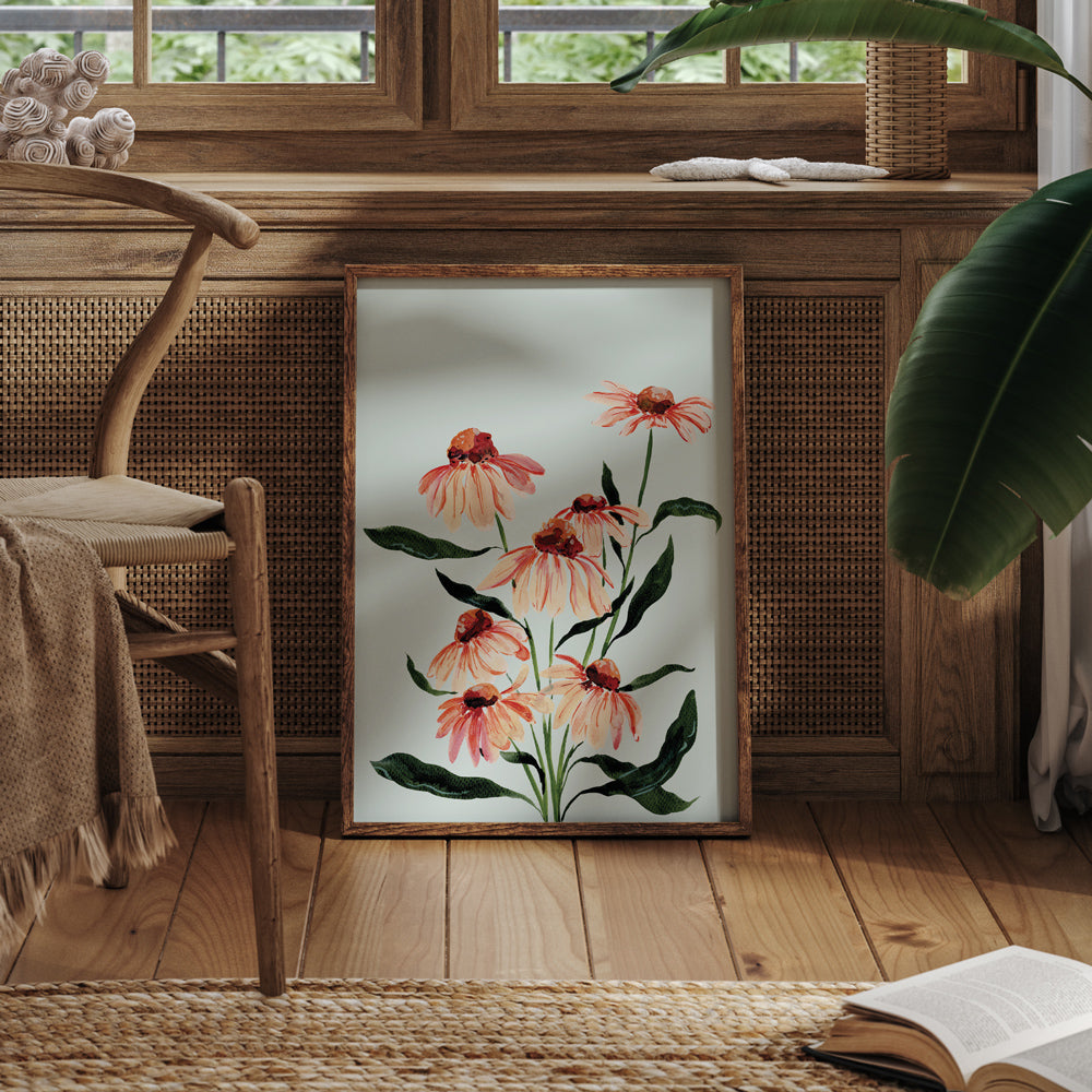 blooming floral bold wall art 