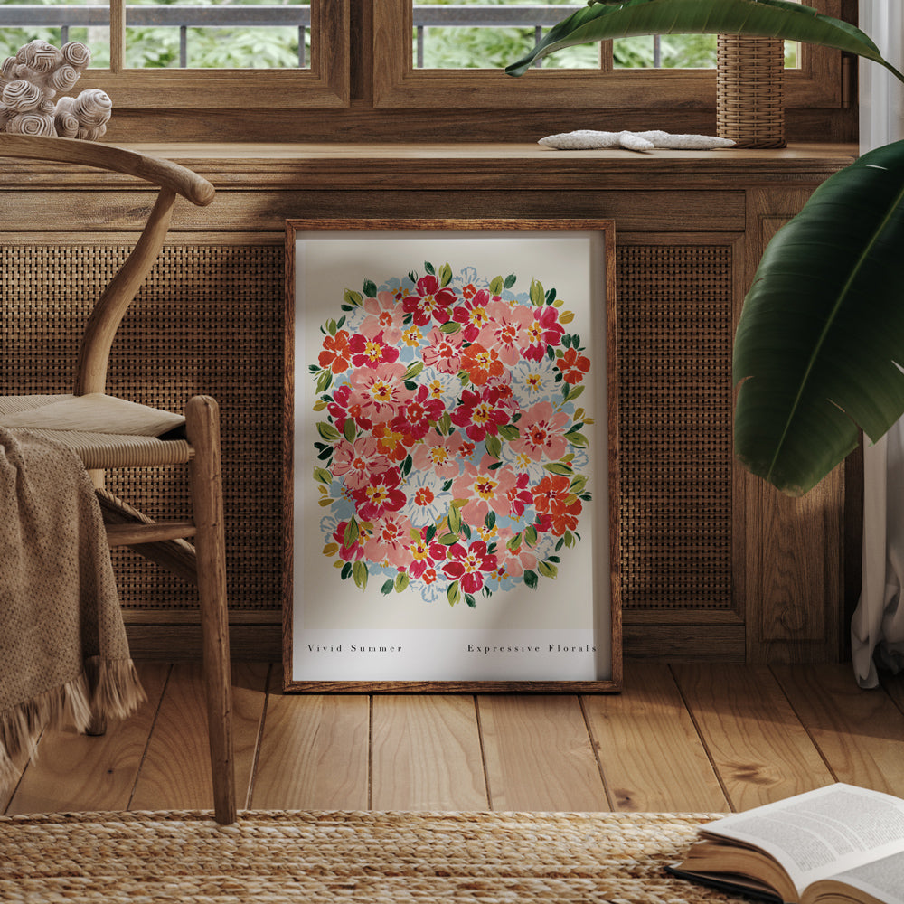 floral botanical wall art for bedroom, living room, hallway 