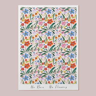 Be Kind to Your Mind & No Rain No Flowers Art Prints