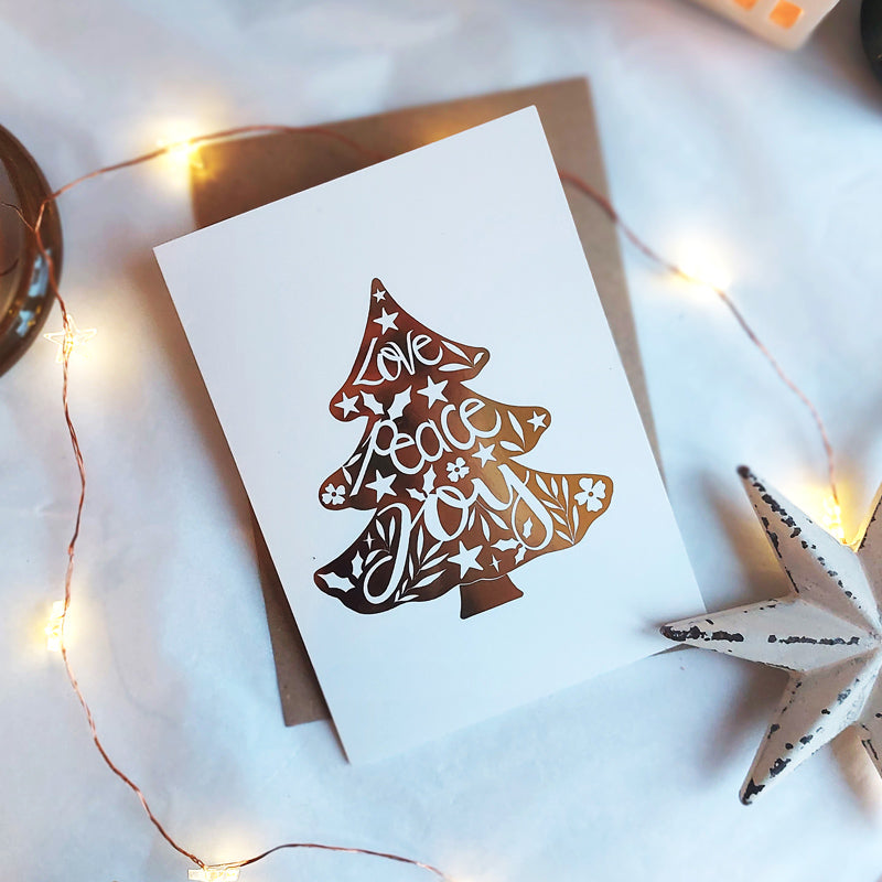 scandinavian style christmas card 