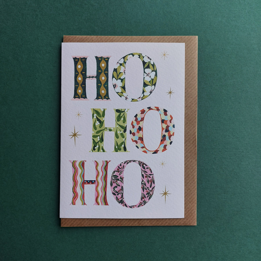 Ho Ho Ho Greeting Card