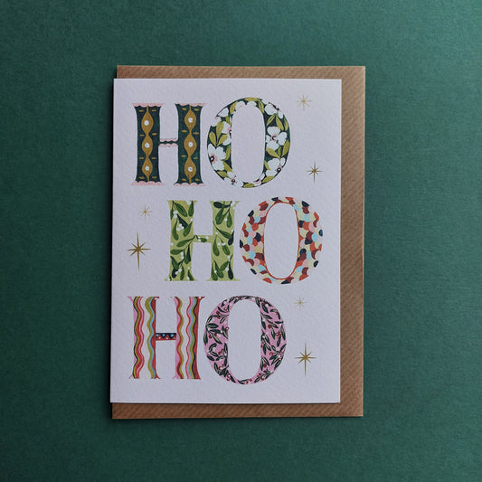 Ho Ho Ho Greeting Card