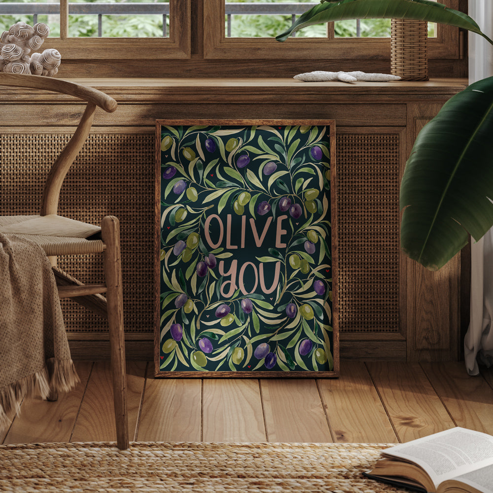 a4 sized olive you print for him and her 